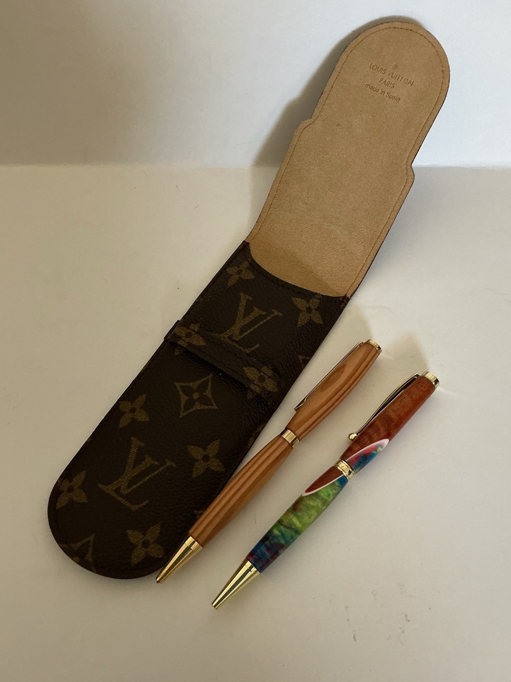 Louis Vuitton Pen Case Stylos Monogram Canvas Etui Brown LV - Picture 5 of 12